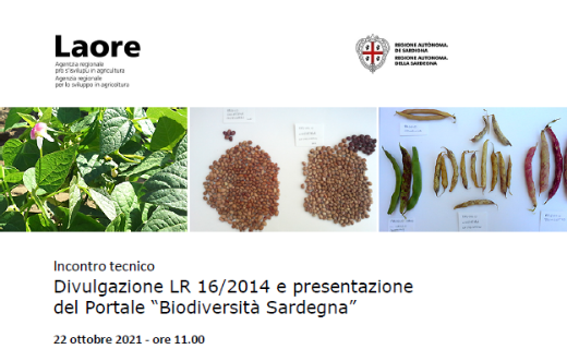 Visualizza la notizia: Divulgazione LR 16/2014 e presentazione del Portale “Biodiversità Sardegna”