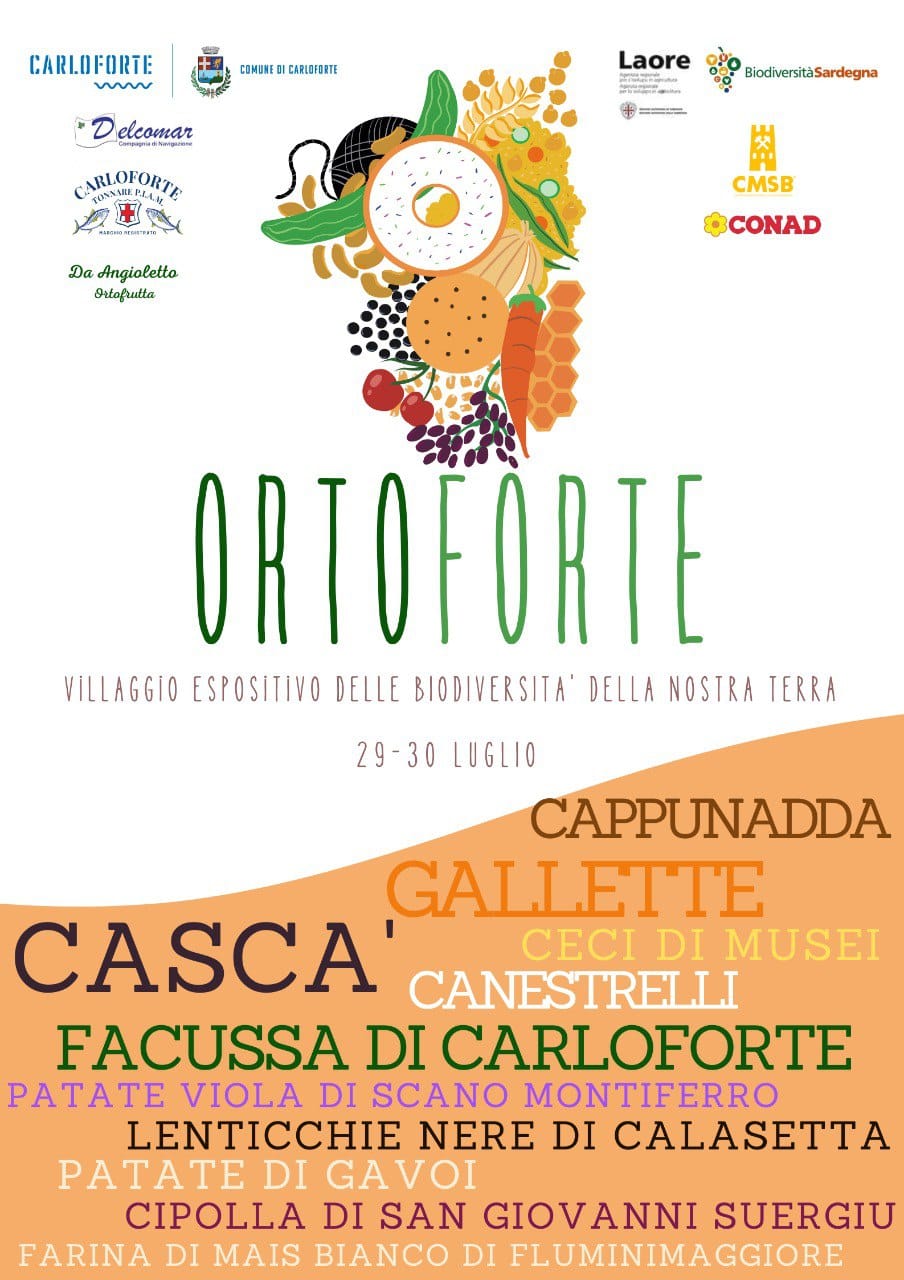 Visualizza la notizia: ORTOFORTE - Carloforte, sabato 29/30 luglio 2023 - presso "Il giardino di note" - Porta Leone h. 19.30