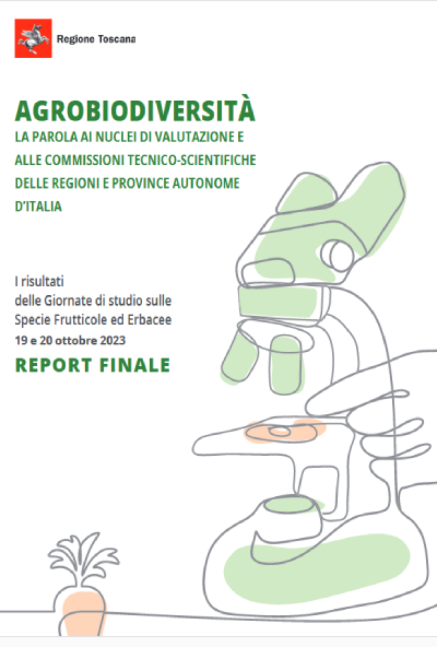 Agrobiodiversità - I risultati delle Giornate di studio sulle Specie Frutticole ed Erbacee 19 e 20 ottobre 2023 REPORT FINALE